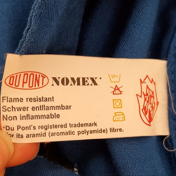 NOMEX Dupont Fire Resistant Coveralls Boilersuit Grandpa Industrial Chest 42 - Picture 9 of 9